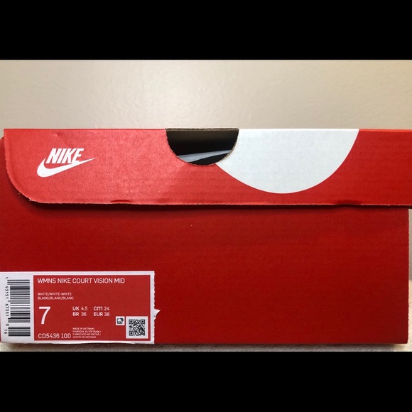 WMNS Nike Court Vision Mid Sz 7 CD5436-100 - Picture 7 of 7